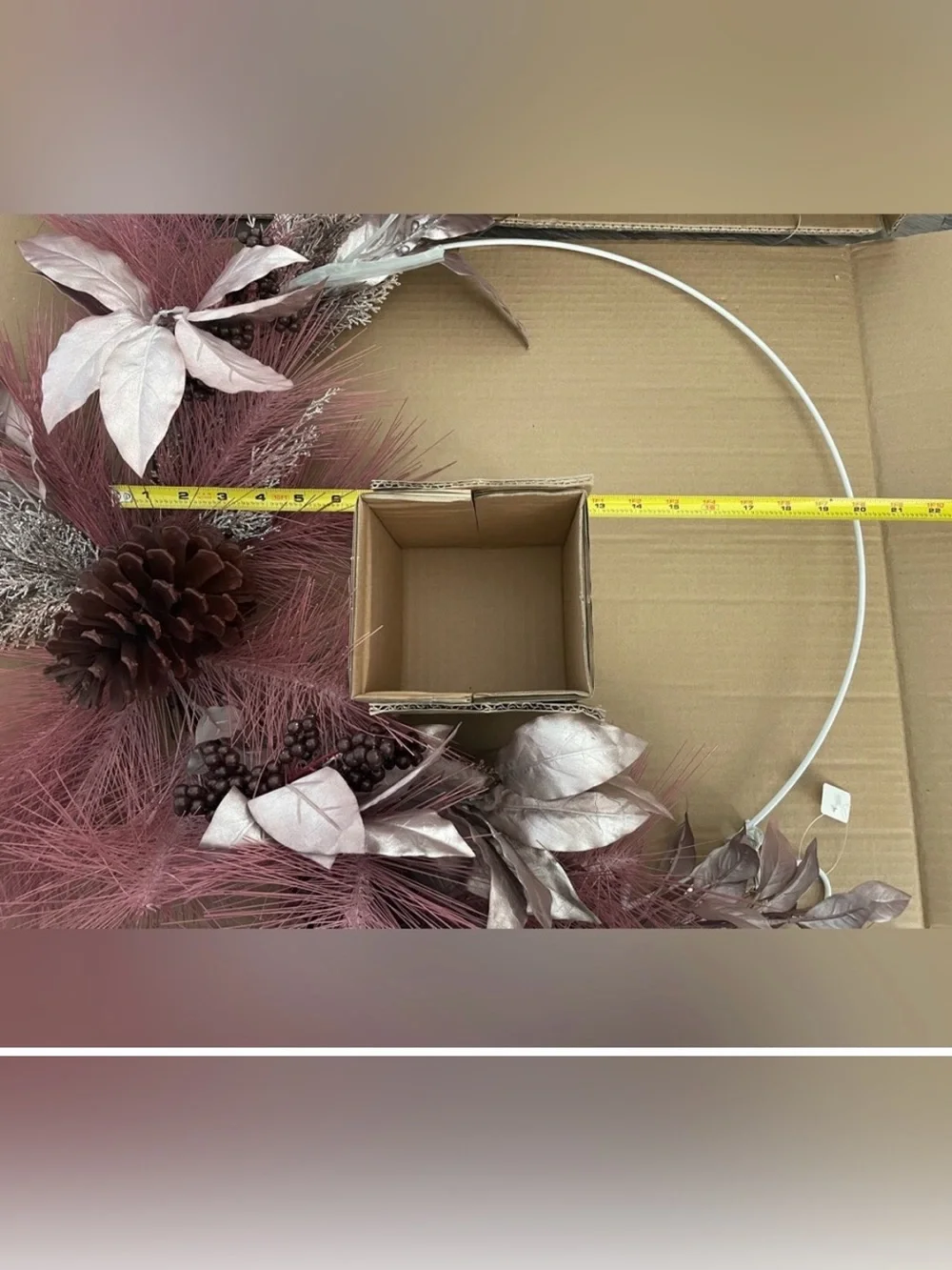 Crate&Barrel Blush Hoop Wreath